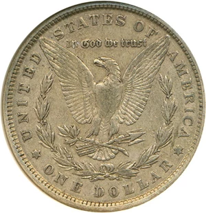 image for: Top 100 VAM: 1880 $1 VAM 6 8/7 Spikes NGC XF45
