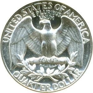 image for: 1960 25c NGC Proof 69 Cameo