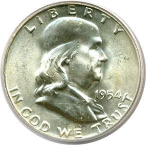 image for: 1954-D 50c PCGS MS64 FBL