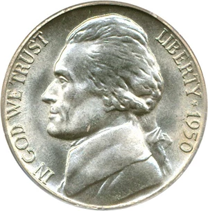 image for: 1950-D 5c PCGS MS66 FS