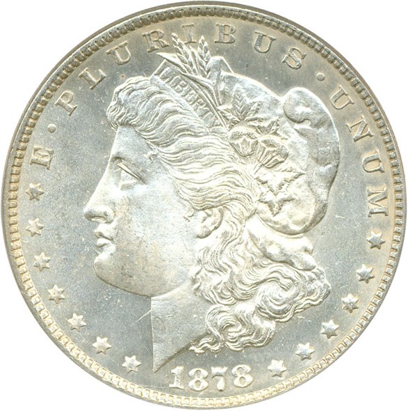 image for: 1878 7/8TF $1 Weak  VAM 41C PCGS MS64 *Holder Mislabled*