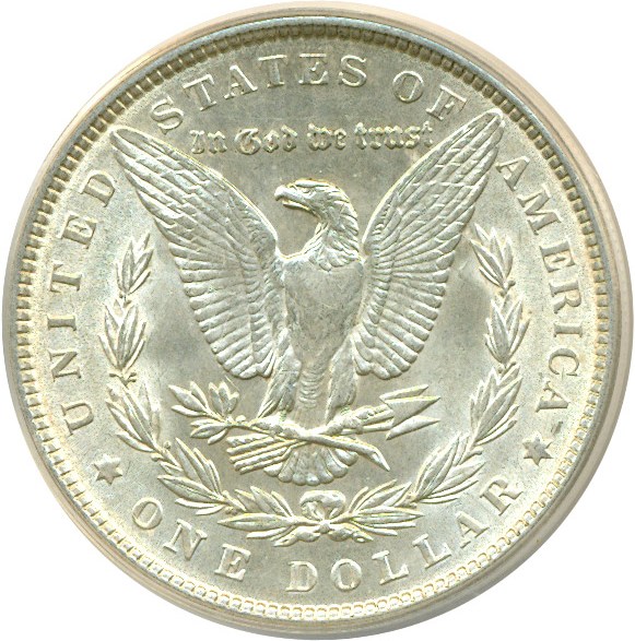 image for: Top 100 VAM: 1887 $1 VAM 5  Doubled Date ANACS AU58