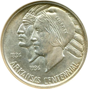 image for: 1935-S 50c Arkansas NGC MS65