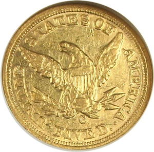 image for: 1859-C $5 NGC AU55