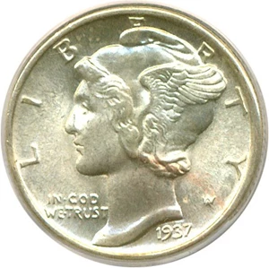 image for: 1937 10c PCGS MS66