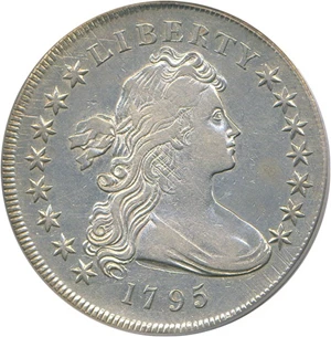 image for: 1795 $1 Draped Bust PCGS VF35