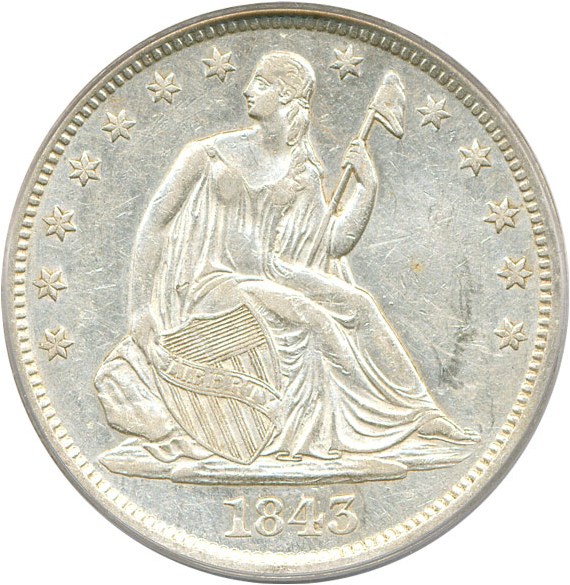 image for: 1843-O 50c  PCGS AU50 