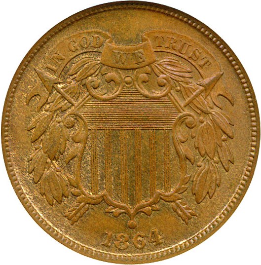 1864 2 Penny Piece Values Prices The Greysheet