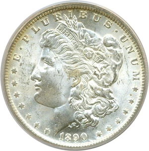 image for: Hot 50 VAM: 1890-O $1 VAM 10 Comet Variety PCGS MS64
