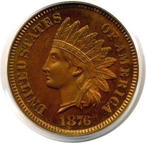 image for: 1876 1c PCGS Proof 65 RB