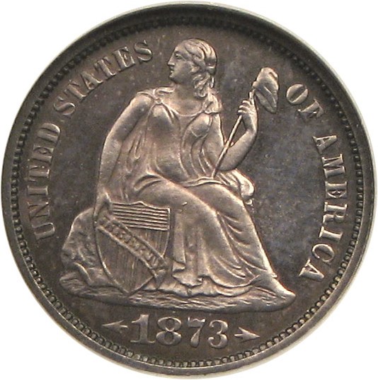 image for: 1873 10c Arrows NGC Proof 65 