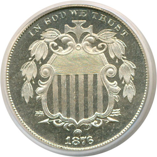 image for: 1876 5c  PCGS Proof 65 Cameo