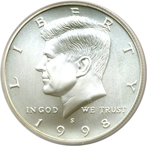 image for: 1998-S 50c SMS PCGS MS69