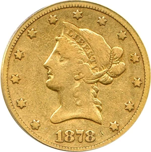 image for: 1878-CC $10 PCGS F15