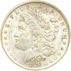 image for: Top 100 VAM: 1888 $1 VAM 11 Doubled Ear NGC MS61 ex: Binion Collection