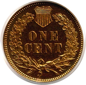 image for: 1872 1c PCGS Proof 65 RB