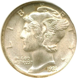 image for: 1931-D 10c DGS MS65