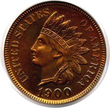 image for: 1900 1c  PCGS Proof 65 RB