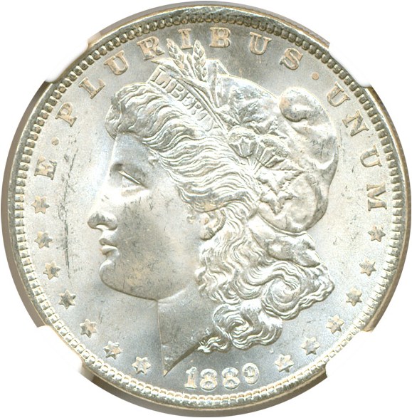 image for: Hot 50 VAM: 1889 $1 VAM 16  Doubled Ear NGC MS65