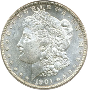 image for: 1901-S $1 PCGS MS62