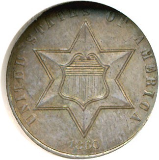 image for: 1860 3cS  NGC MS64