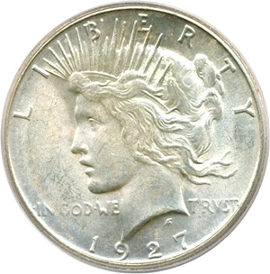 image for: 1927-S $1 PCGS MS63