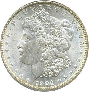 image for: 1904 $1 PCGS MS63