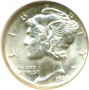 image for: 1938-D 10c NGC MS66 FB