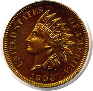 image for: 1908 1c PCGS Proof 65 RD