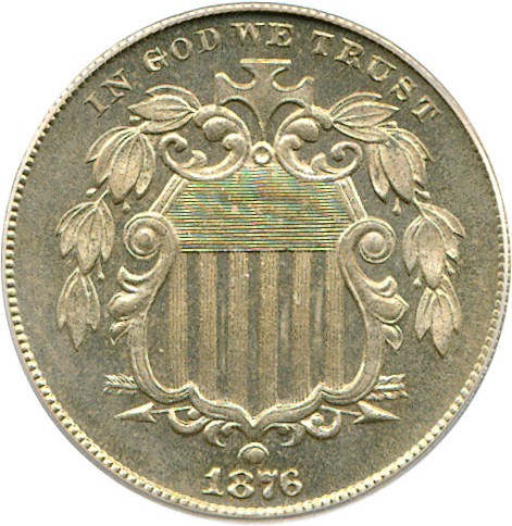 image for: 1876 5c  PCGS Proof 64 Cameo