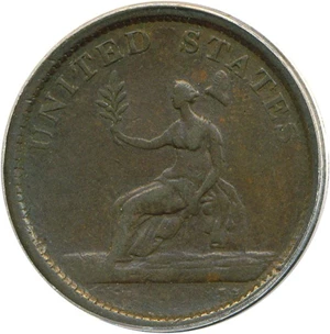 image for: 1783 Copper Wash, Large Military PCGS XF45 BN