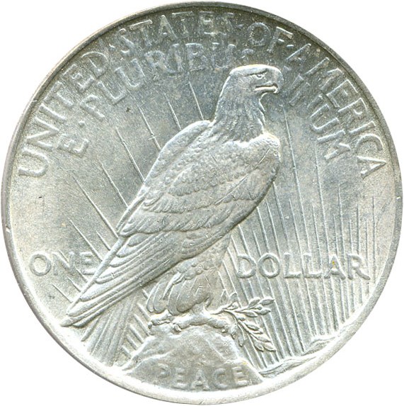 image for: Top 50 VAM: 1922 $1 VAM 2A  Earring PCGS MS62 