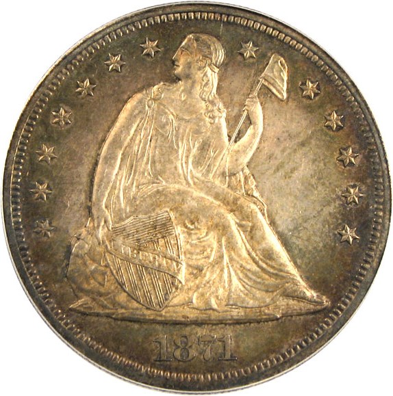 image for: 1871 $1  PCGS Proof 64