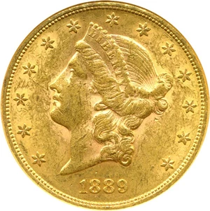 image for: 1889 $20 NGC AU58