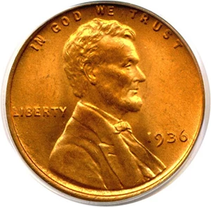 image for: 1936 1c PCGS MS66 RD