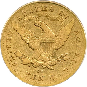 image for: 1878-CC $10 PCGS F15