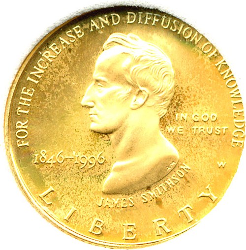 image for: 1996-W $5 Smithsonian Raw (eSlab)