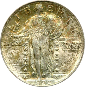 image for: 1920 25c PCGS MS66