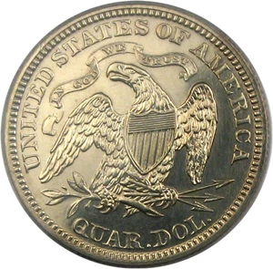 image for: 1868 25c PCGS Proof 61