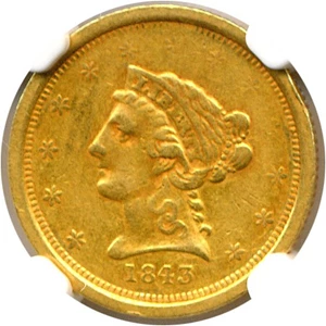 image for: 1843-O Small Date $2 1/2 NGC XF45