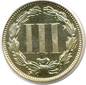 image for: 1880 3cN PCGS Proof 65 Cameo