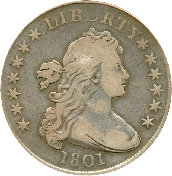 image for: 1801 $1  PCGS F15