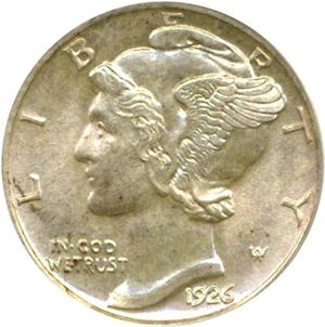 image for: 1926-D 10c PCGS MS65 FB OGH