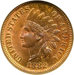 image for: 1882 1c NGC MS65 RB