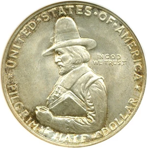 image for: 1920 50c Pilgrim NGC MS64