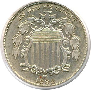 image for: 1883 5c Shield PCGS Proof 64