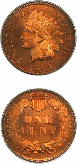 image for: 1896 1c PCGS Proof 65 RD OGH