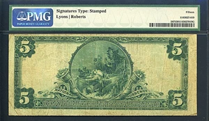 image for: 1902 $5 Red Seal NB of Richmond, VA PMG F15 (Fr.587, Ch #1125)