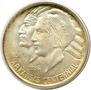 image for: 1935 50c Arkansas PCGS MS64 OGH