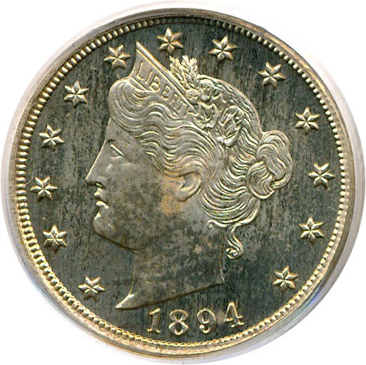 image for: 1894 5c  PCGS Proof 65